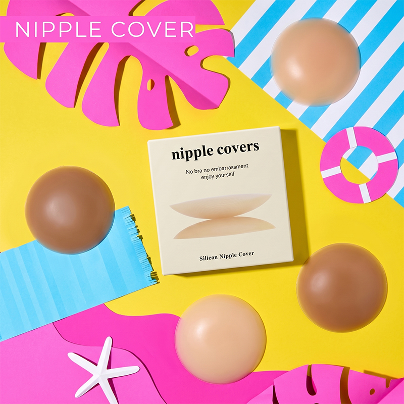 Strapless Bra Adhesive - عبوة من قطعتين من أغطية الحلمات