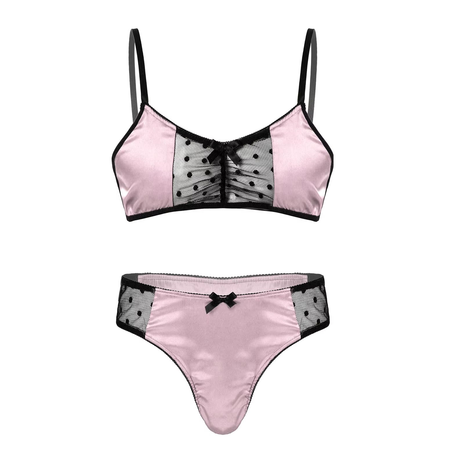 Sheer Mesh Bra - الرجال الساتان الملابس الداخلية دعوى سيسي