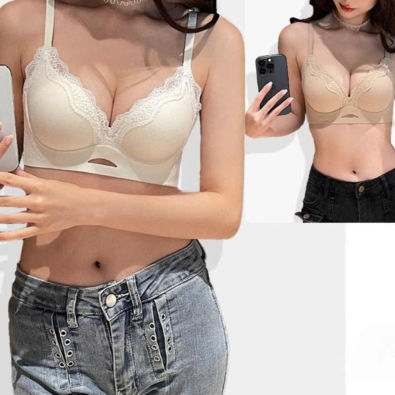 T Shirt Bra Seamless - حمالة صدر أنيقة من الدانتيل غير