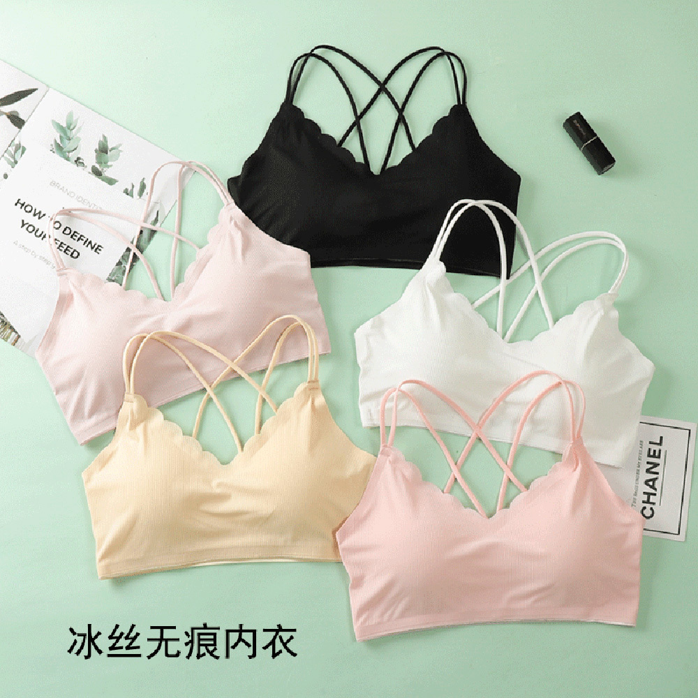 Lace Bralette Set - ملابس داخلية مثيرة ثلاثية الأبعاد بدون