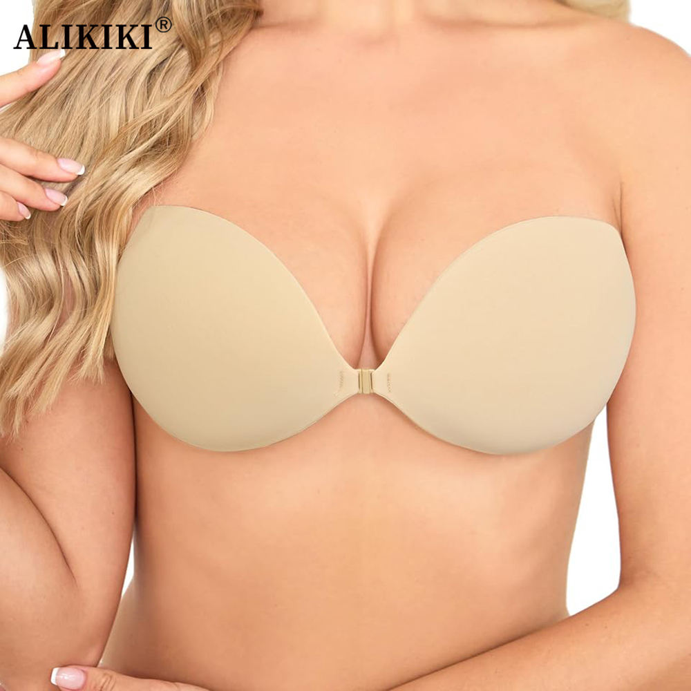 Backless Bra Sticky - حمالة صدر لاصقة غير مرئية للنساء،