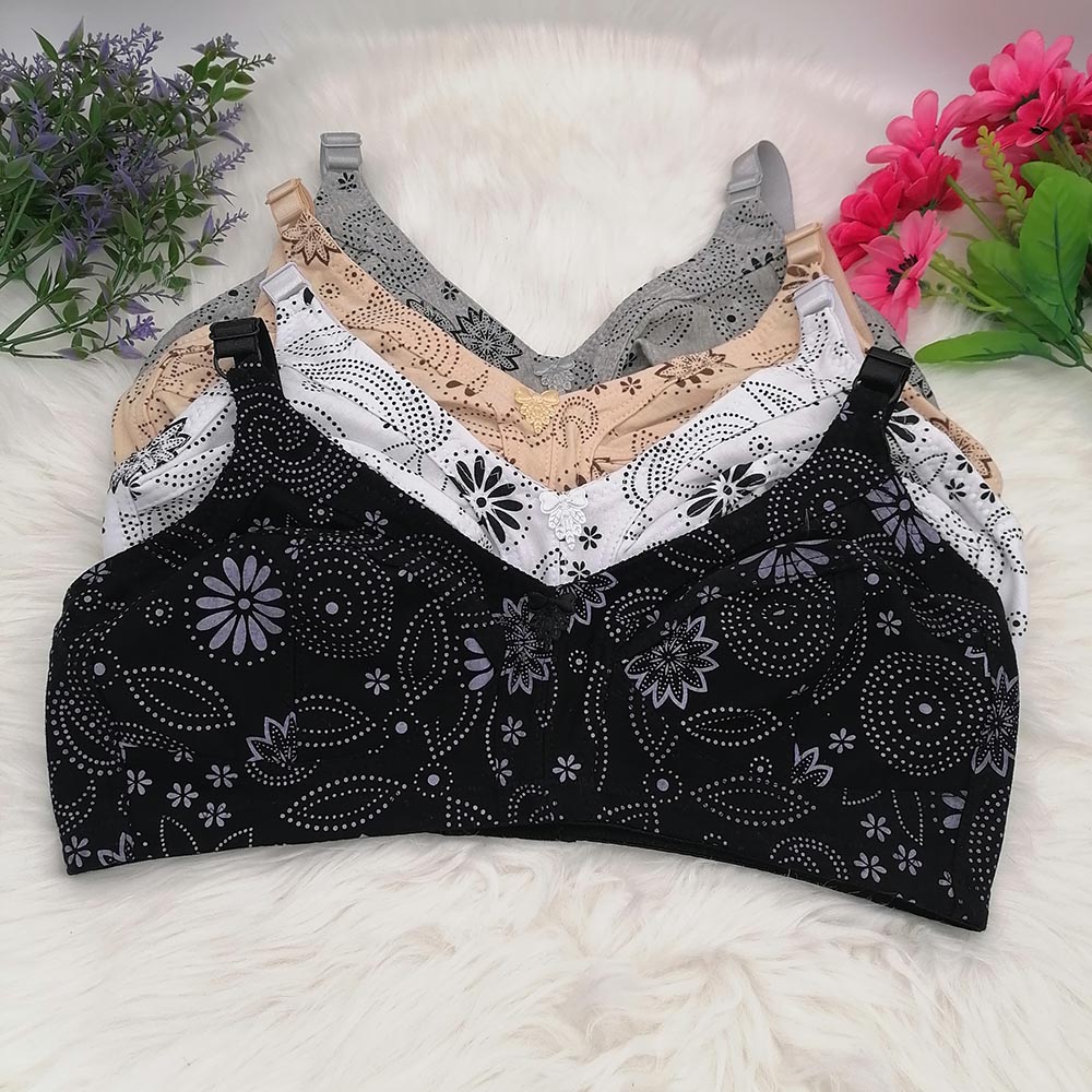 Cotton Bra Everyday - حمالة صدر لاسلكية كبيرة الحجم للنساء