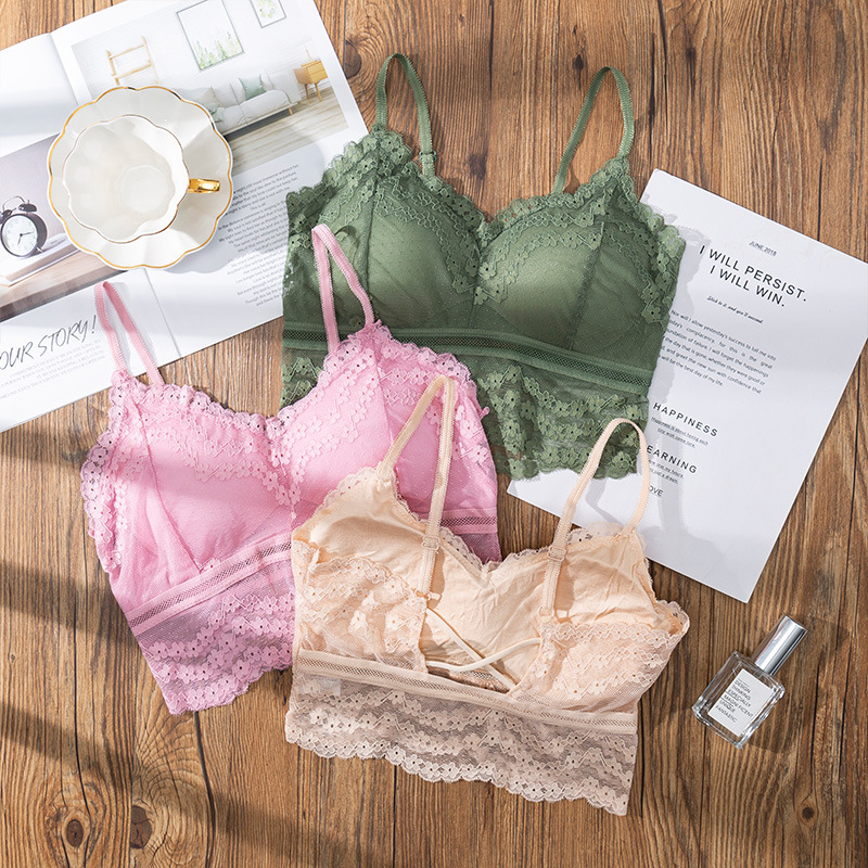 Lace Bralette Set - ثلاثية الأبعاد مثير الدانتيل الملابس الداخلية