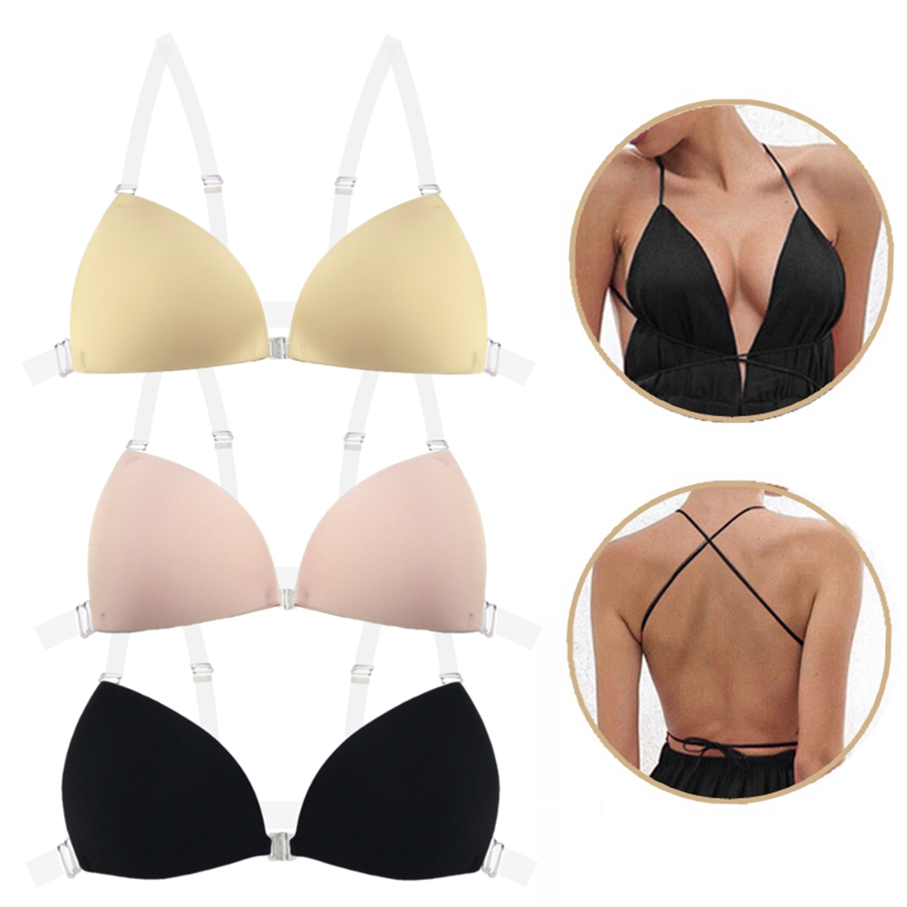 Plunge Bra Push Up - حمالة صدر لاصقة للنساء لفساتين الزفاف