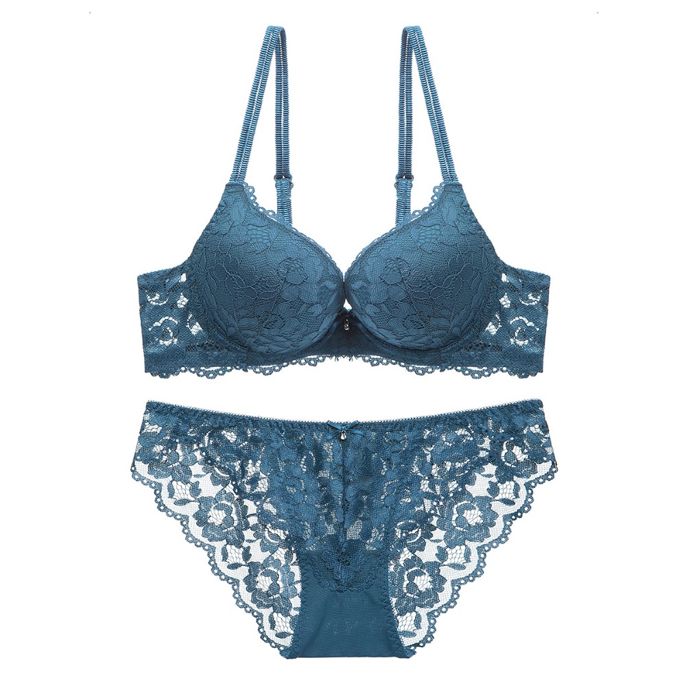 Sheer Mesh Bra - طقم حمالة صدر وسروال داخلي نسائي