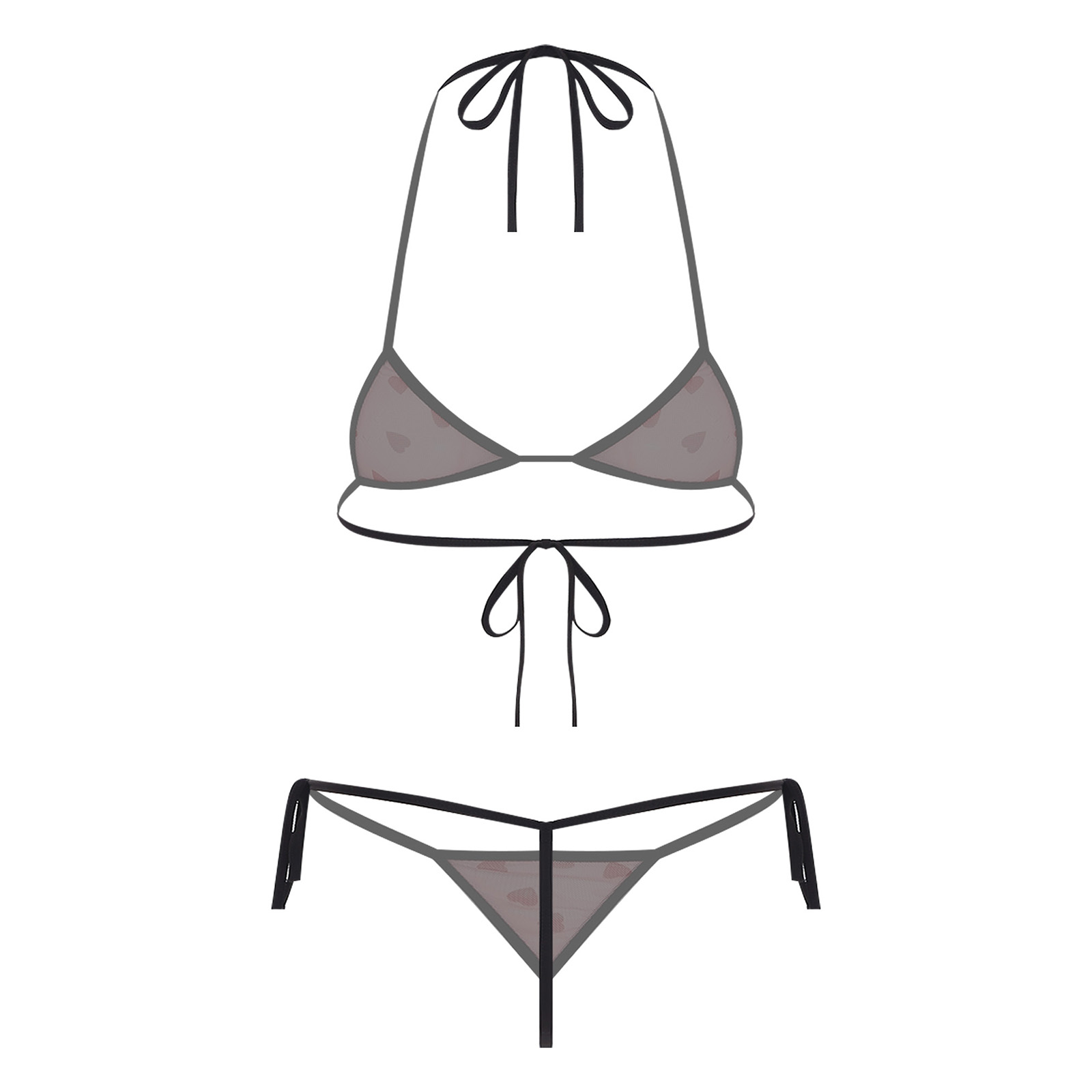 المرأة مايكرو ميني بيكيني المل - مراجعة Sheer Bra Lace وسعره