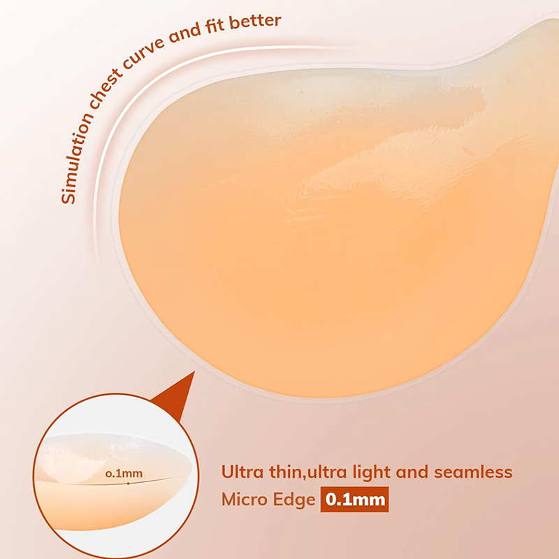 1/2 Pairs النساء لزجة الصدرية  - مراجعة Strapless Bra Adhesive وسعره