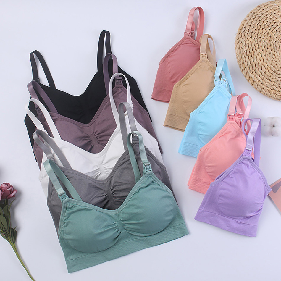 تنفس الأمومة الحوامل حمالات ال - مراجعة Sleep Bra Bralette وسعره