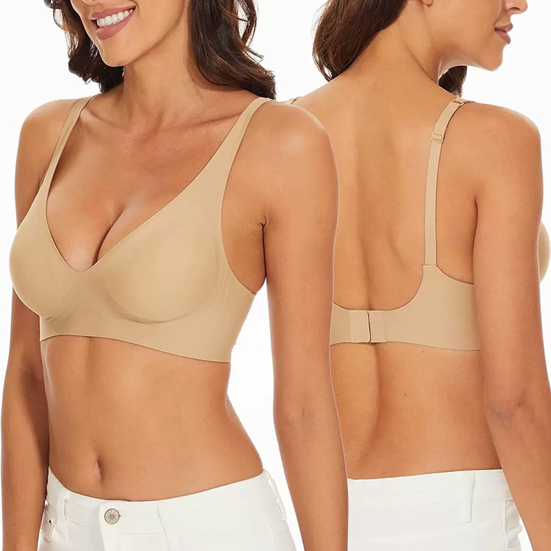 حمالة صدر جلية مثيرة بدون خياط - مراجعة Plunge Bra Push Up وسعره