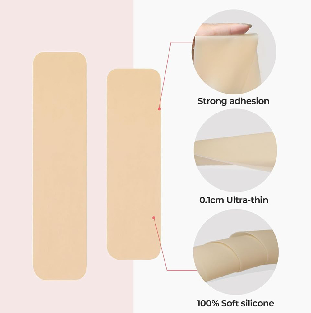قطعتان من شريط السيليكون لرفع  - مراجعة Backless Bra Sticky وسعره