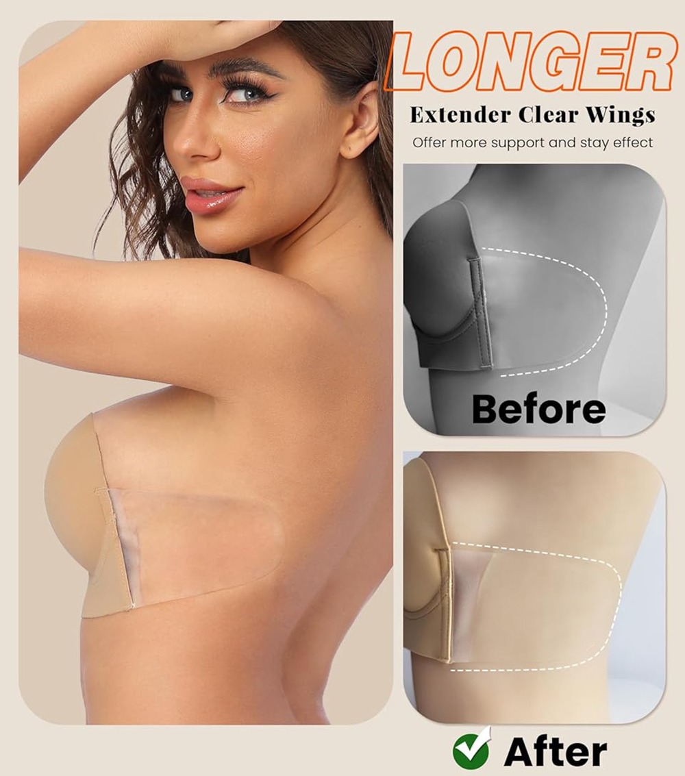 حمالة صدر لاصقة بفتحة عميقة بد - مراجعة Backless Bra Sticky وسعره