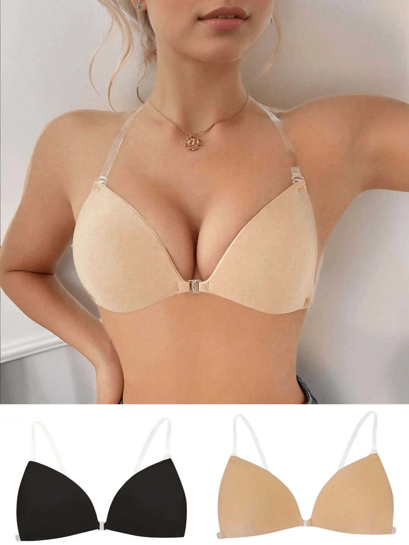 حمالة صدر لزجة للنساء فستان زف - مراجعة Backless Bra Sticky وسعره