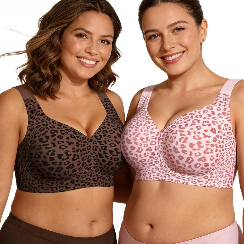 حمالة صدر لاسلكية بنقشة الفهد، - مراجعة T Shirt Bra Seamless وسعره