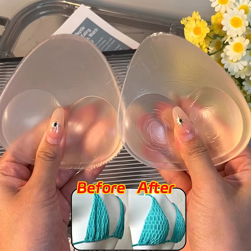 زوج واحد من حشوات الصدر السيلي - مراجعة Push Up Bra Silicone وسعره