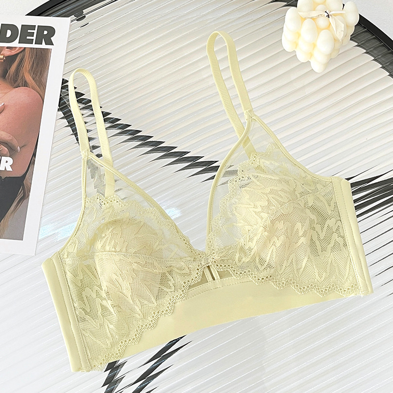 توب قصير دانتيل مثير بفتحة صدر - مراجعة T Shirt Bra Seamless وسعره