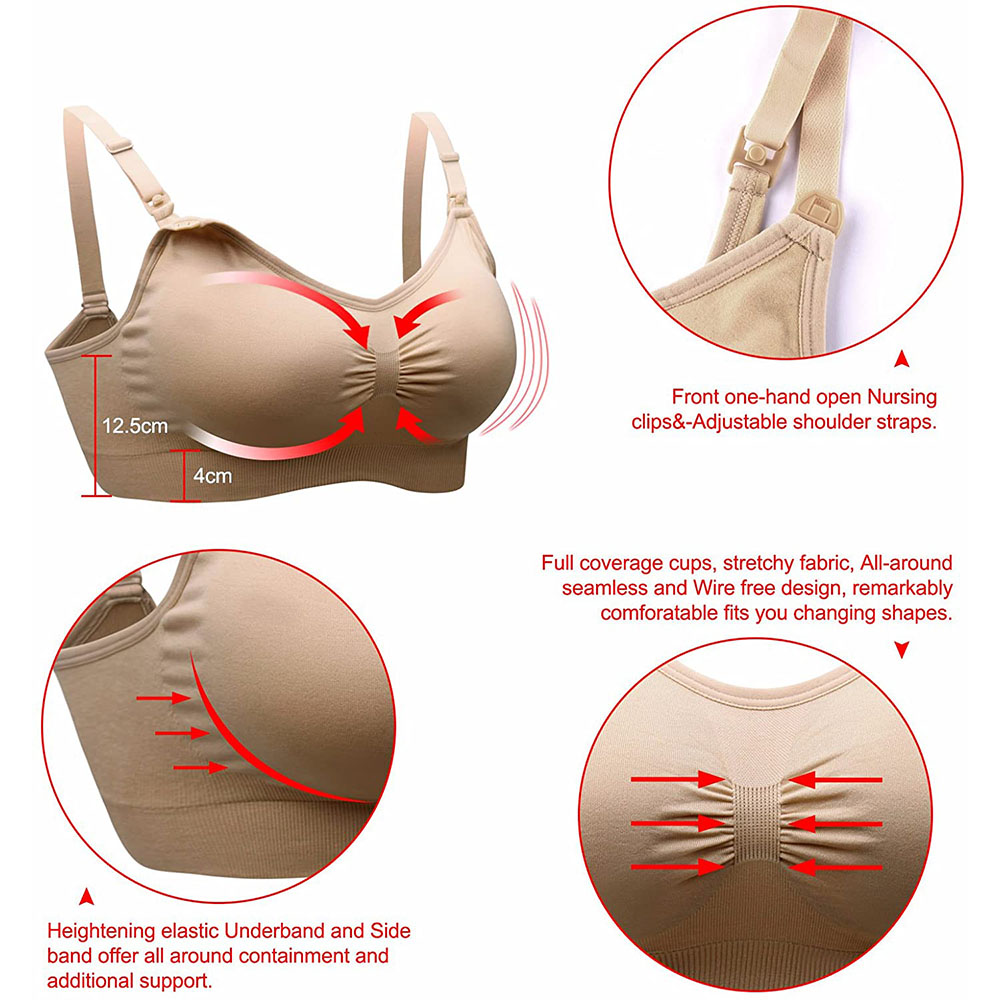 المرأة الأمومة حمالة صدر للرضا - مراجعة Nursing Bra Clip وسعره