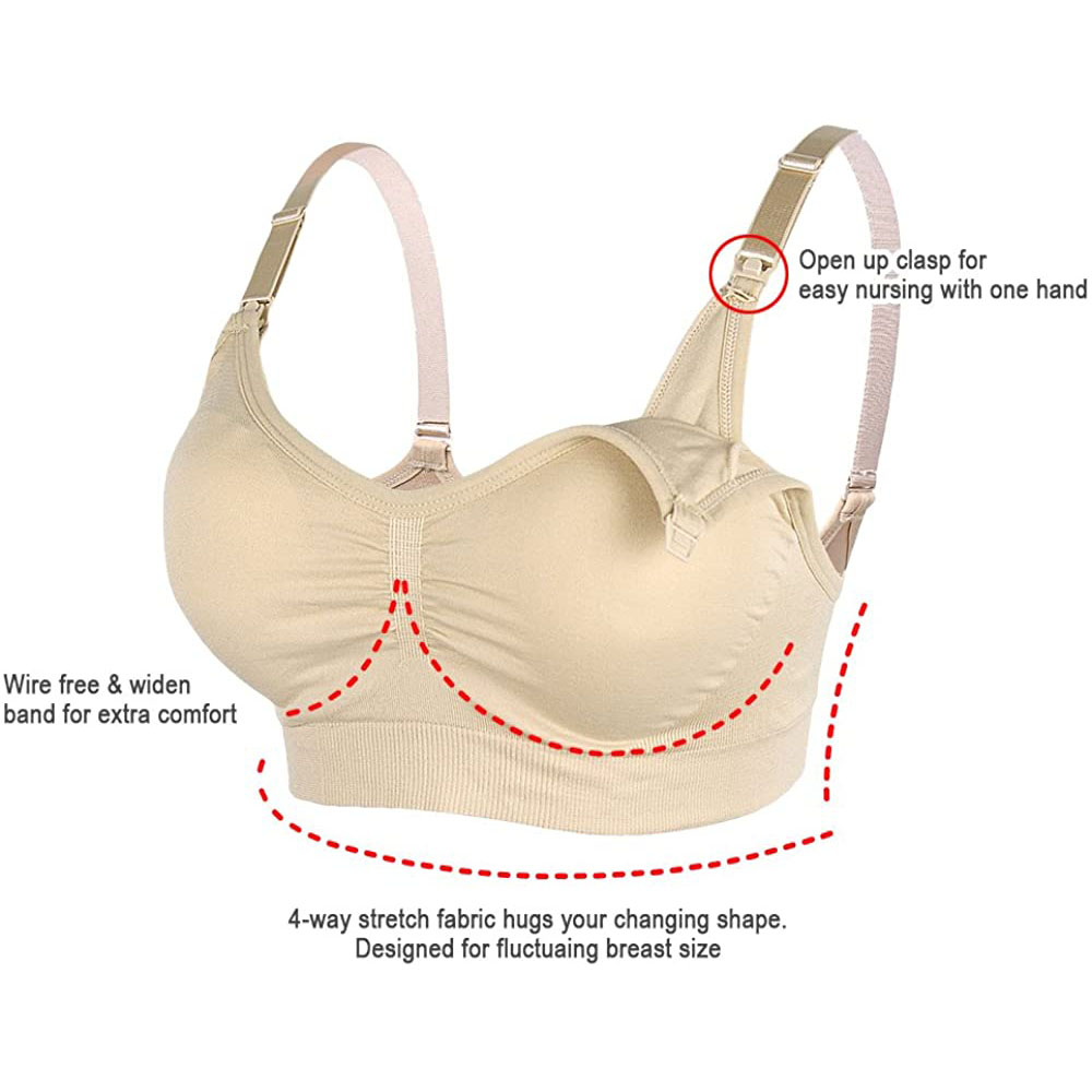 المرأة الأمومة حمالة صدر للرضا - مراجعة Nursing Bra Clip وسعره
