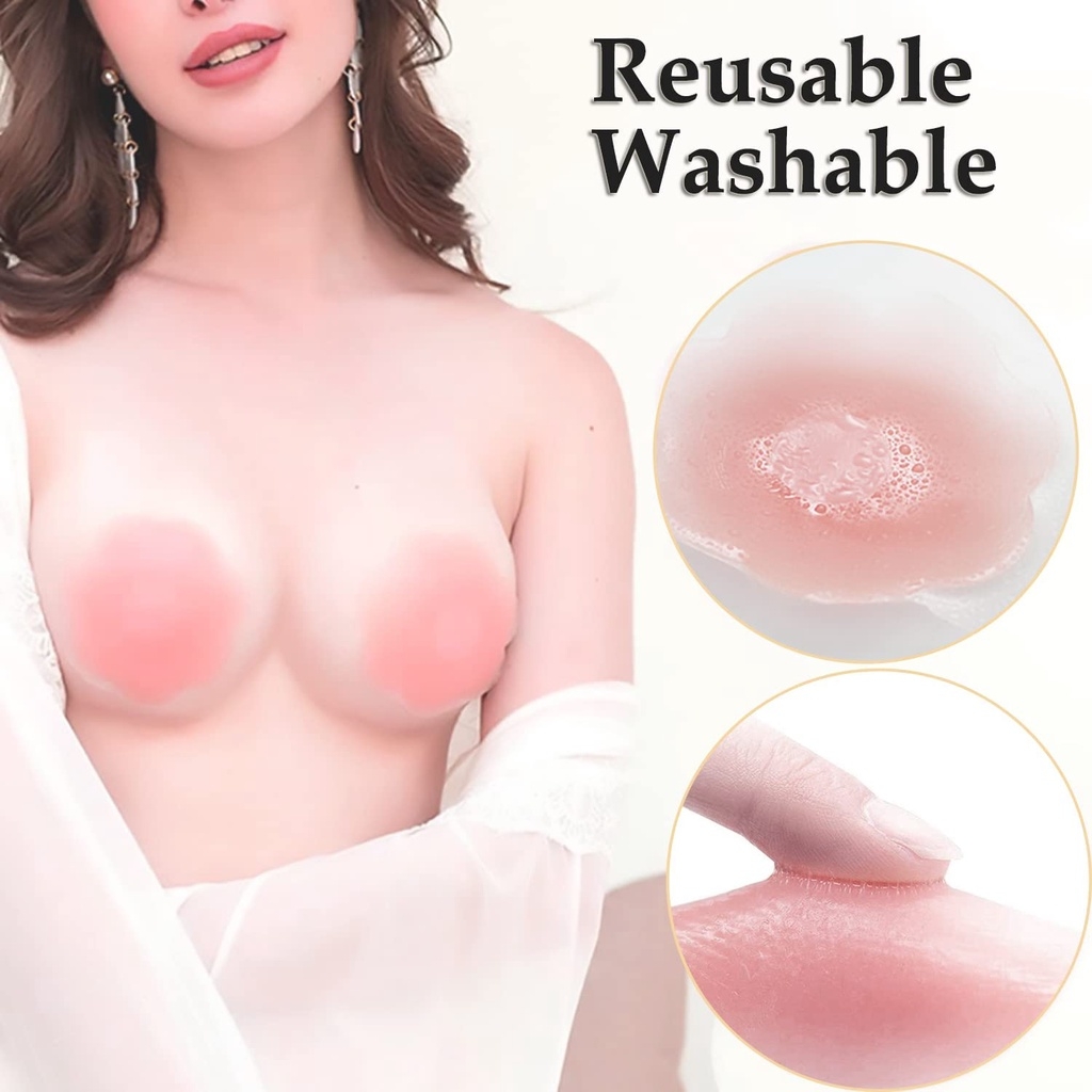 6/12 قطعة غطاء حلمة الثدي اللا - مراجعة Strapless Bra Adhesive وسعره