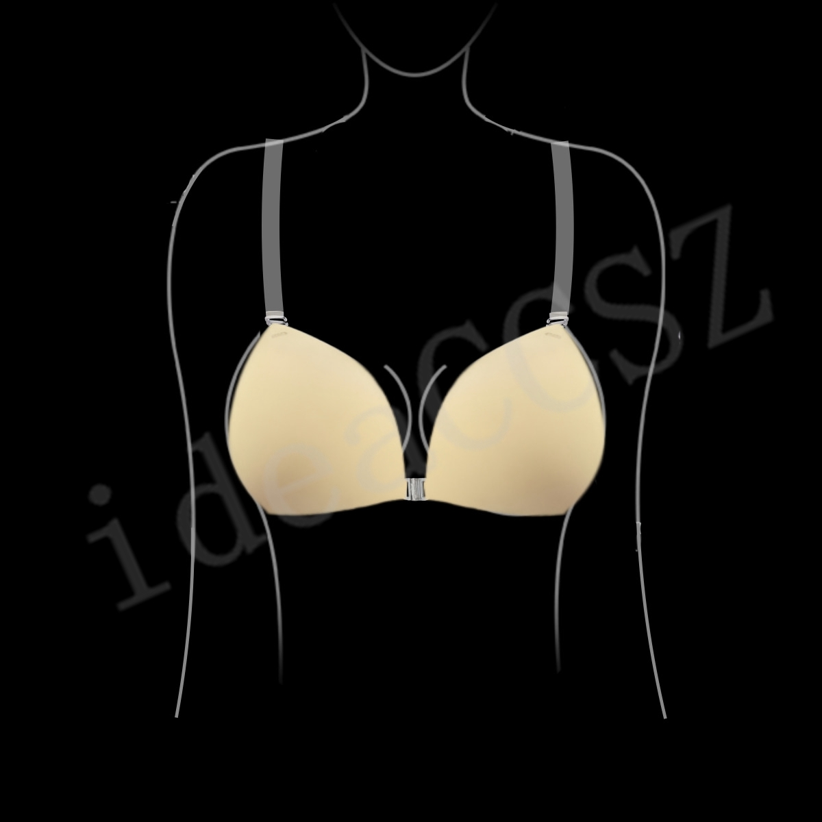حمالة صدر لاصقة للنساء لفساتين - مراجعة Plunge Bra Push Up وسعره