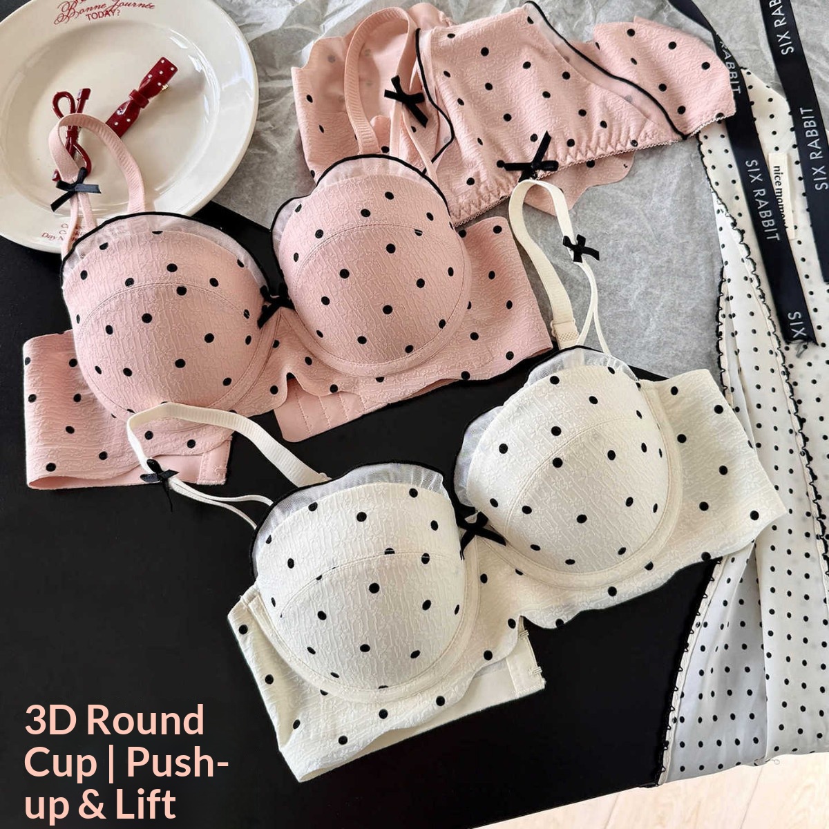 طقم حمالة صدر من قطعتين بنقشة  - مراجعة Cotton Bra Everyday وسعره