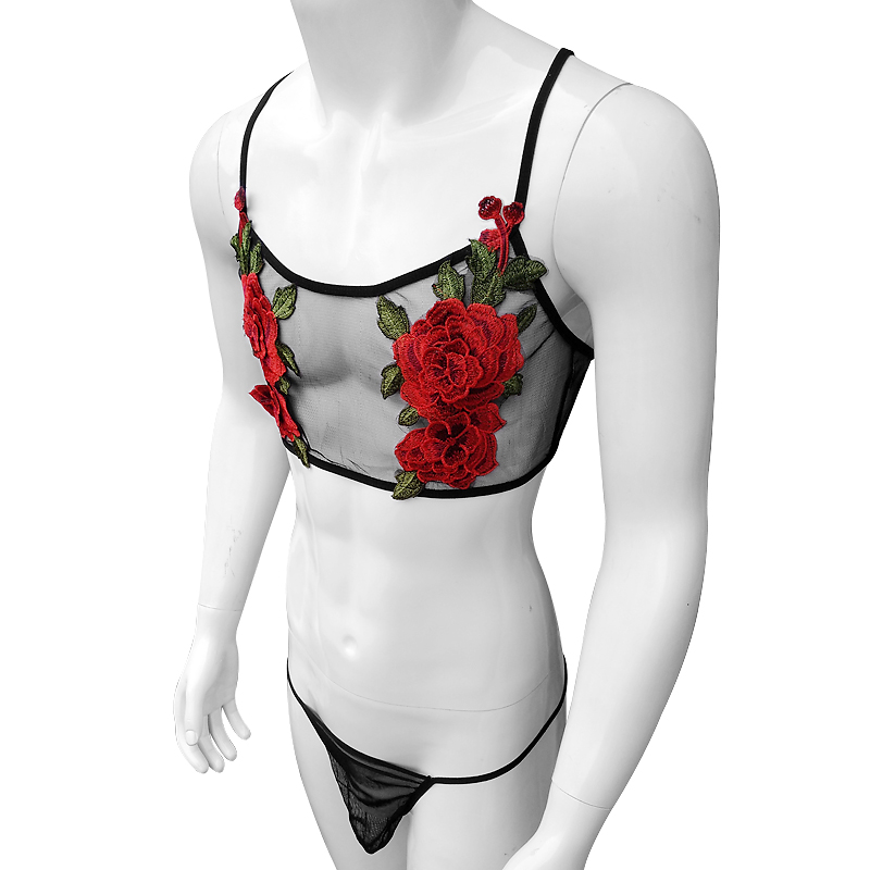 مثير التطريز رجل انظر من خلال  - مراجعة Sheer Mesh Bra وسعره